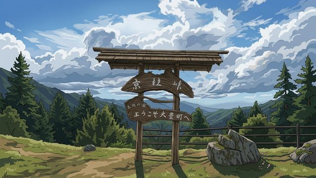 京柱峠のイラスト