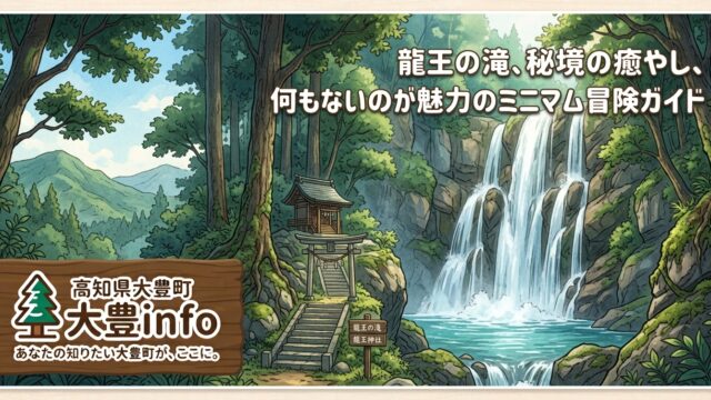 龍王の滝イラスト